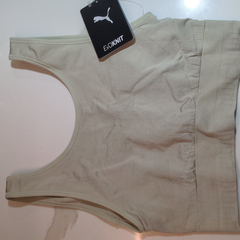 Puma Evoknit crop top spring moss,NWT,small